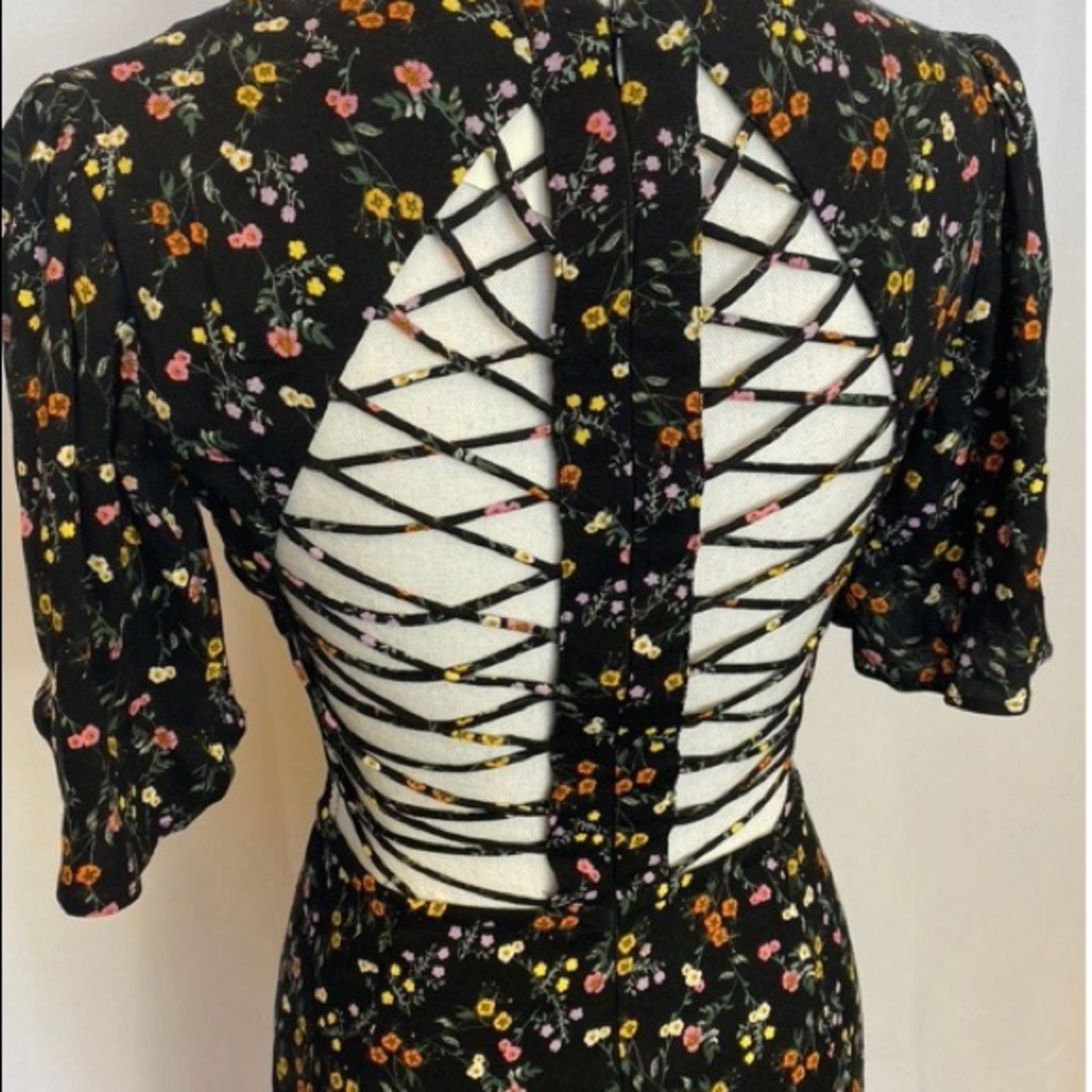 Afrm Strappy back Floral Dress